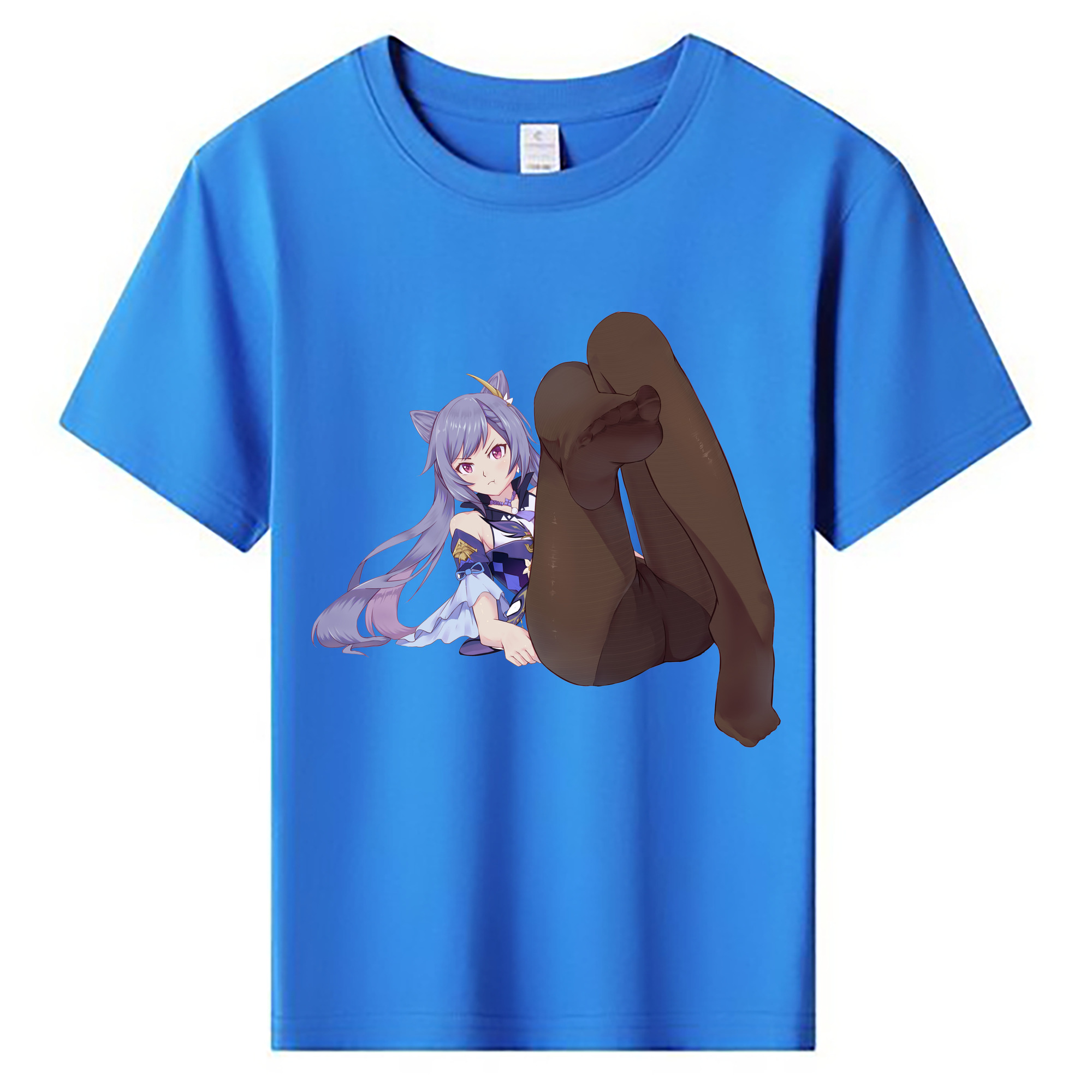 げんし神 刻晴 こくせい genshin Kokusei 綿100％キッズTシャツ（フロントプリント）